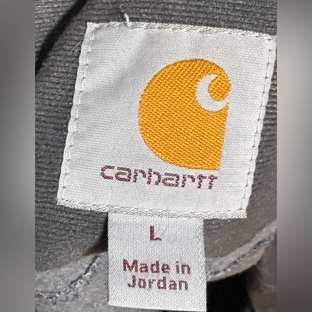 Carhartt Men's Charcoal Zip-Up Sweater - Picture 3 of 3